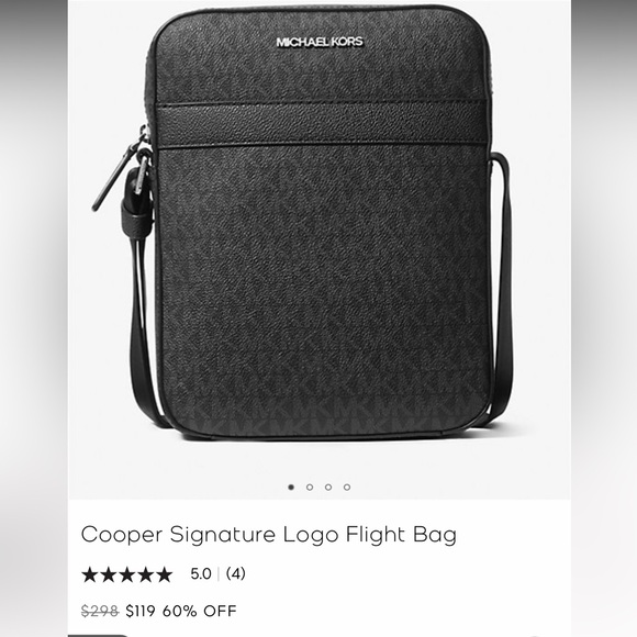 NWT MK Cooper Signature Logo Flight Bag - Picture 6 of 6